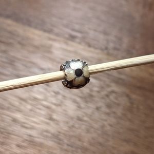 Retired Pandora Enamel Flower Bead
